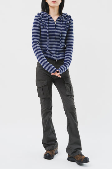 (W) Low Boots-cut Cargo Pants